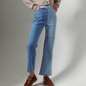 En Saison Anthropologie Andrea High Rise Color Block Jeans